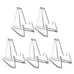 5pcs acrylique supports mini pice de monnaie prsentoir chevalet support etagre pour pices de collection ...
