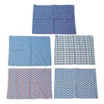 5pcs flocon de neige imprim� tissu 19. 7x19. 7in bricolage artisanat doux peau amicale couture tissu ...