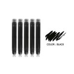 5pcs jinhao cartouches dencre stylo plume recharge en noir / bleu outil decriture