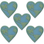 5pcs love earth coeur brodé fer sur patch pour vêtements, patchs thermocollants / appliques cousues patches ... 5pcs love earth coeur brodé fer sur patch pour vêtements, patchs thermocollants / appliques cousues patches ...