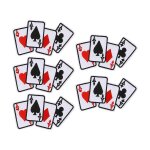 5pcs poker ace vêtements patch fer sur carte a jouer applique diy t - shirt tissu autocollant 5pcs poker ace vêtements patch fer sur carte a jouer applique diy t - shirt tissu autocollant