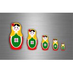 5x autocollant sticker voiture moto tuning poupee russe decoration r1