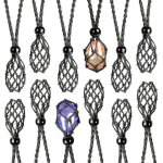 6 / 12 pcs crystal cage collier holder collier cordon vide stone holder pendentif stone holder