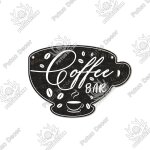 6. 7x4. 7 pouce - plaque dcorative rustique en forme de tasse, en bois, pour caf, cuisine