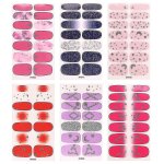 6 feuilles d'autocollants tendance pour nail art diy - parfaits pour les f�tes et les cr�ations cr�atives ...
