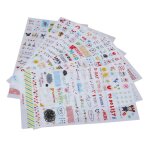 6 feuilles mode calendrier papier autocollant scrapbook calendrier agenda agenda dcor