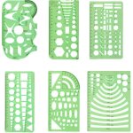 6 pi�ces mod�les de dessin g�om�trique mod�les g�om�triques verts r�gle forme g�om�trique mod�les en ...