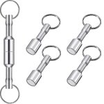 6 pi�ces metal magnet keychain magn�tique keychain pocket keyring magnet holder avec bijou a anneau fendu ...