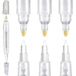 6 vierge recharge peinture marqueurs double extr�mit� rechargeable stylos de peinture vide marqueur rechargeab ...
