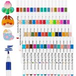 60 couleurs feutre acrylique feutres acrylique acrylic paint marker stylos de marqueur peinture acrylique ...