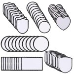 60pcs sublimation blanks patches tissu thermocollant blanks patch de rparation pour bricolage chapeaux ...
