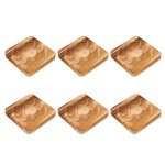 6pcs perle en bois bracelet plateau forme rectangulaire bijoux plaque d'affichage economie d'espace stand ...