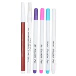 6pcs stylo a coudre soluble dans l¿eau 5 couleur tissu marqueurs diy dessin lignes motifs pour artisanat ... 6pcs stylo a coudre soluble dans l¿eau 5 couleur tissu marqueurs diy dessin lignes motifs pour artisanat ...