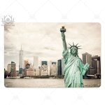 7. 8x11. 8 pouces - affiche vintage new york, plaque mtallique rtro britannique, caf, bar, maison, ...