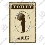 7. 8x11. 8 pouces - plaque de dcoration pour les toilettes, style drle, en etain, vintage, art, dcor, ...
