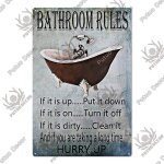 7. 8x11. 8 pouces - plaque de dcoration pour les toilettes, style drle, en etain, vintage, art, dcor, ...