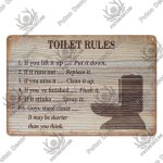 7. 8x11. 8 pouces - plaque de dcoration pour les toilettes, style drle, en etain, vintage, art, dcor, ...