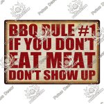 7. 8x11. 8 pouces - plaque mtallique pour barbecue, signes mtalliques vintage, peinture en fer pour ...