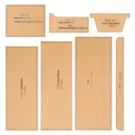 7 pcs acrylique modèle portefeuille couture cuir bagages patron fabrication de coupe moule xbd ?07 7 pcs acrylique modèle portefeuille couture cuir bagages patron fabrication de coupe moule xbd ?07