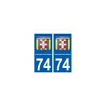 74 collonges - sous - sal�ve blason autocollant plaque stickers ville - couleur : droits - angles : droits ...