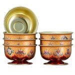 7pcs offrande bol bouddhiste offrande d'eau tasse d'adoration d�corative bol bouddhique approvisionnement ...