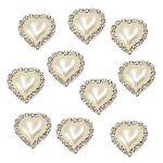 7x10pcs flatback pearl embellishments buttons for scrapbooking white