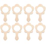 8 pcs diy miroir de poche en bois miroir inachevé miroir de maquillage non peint pour enfant 8 pcs diy miroir de poche en bois miroir inachevé miroir de maquillage non peint pour enfant