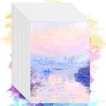 80 feuilles bloc de papier aquarelle 300g coton, bloc de peinture en papier aquarelle, papier aquarelle ...