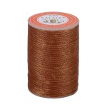 85m / rouleau 0, 65 mm fil cir rond pour cuir couture a la main artisanat (marron)