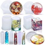 8pcs silicone résine epoxy moulage art les moules comprennent rond, carré, sphère, pendentif, sous - ... 8pcs silicone résine epoxy moulage art les moules comprennent rond, carré, sphère, pendentif, sous - ...