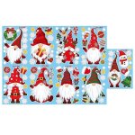 9 feuilles d�corations de no�l d�calcomanies de fen�tre tomte gnome clings autocollant mural pour festival ...