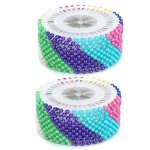 960 pcs multicolore perle tête ronde tête d'épingle aiguille droite faisant corsage pour le bricolage ... 960 pcs multicolore perle tête ronde tête d'épingle aiguille droite faisant corsage pour le bricolage ...
