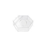 Acrylique gteau affichage panneau hexagonal gteau plateau diy gteau rechargeable panneau base clair ...
