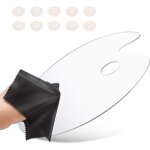 Acrylique transparent palette de peinture, palette de peinture ovale, forme ovale palette d'art, avec ...
