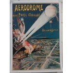 Aerodrome porte maillot - - affiche / poster envoi en tube