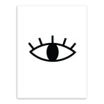 Affiches abstraites avec yeux en noir et blanc, peinture sur toile nordique minimaliste, décoration de ... Affiches abstraites avec yeux en noir et blanc, peinture sur toile nordique minimaliste, décoration de ...