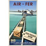 Affiche air fer colis postaux avion Affiche air fer colis postaux avion