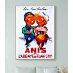 Affiche anis de l'abbaye de flavigny, bien bon bonbon