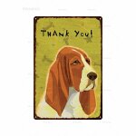Affiche d'animaux, animalerie, chien, race, vintage, plaque mtallique, en etain, joli march, niche, ...