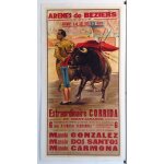 Affiche arènes de béziers 1950 Affiche arènes de béziers 1950