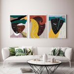 Affiche d'art afro colorée, toile imprimée, peinture a l'huile, images murales d'art, décoration de maison, ... Affiche d'art afro colorée, toile imprimée, peinture a l'huile, images murales d'art, décoration de maison, ...