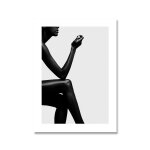 Affiche d'art mural pour femmes, robe, toile, peinture, citations de motivation, image imprimée en noir ... Affiche d'art mural pour femmes, robe, toile, peinture, citations de motivation, image imprimée en noir ...