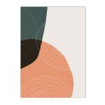 Affiche d'art mural gomtrique abstrait, peinture sur toile moderne boho, imprims nordiques, images ...