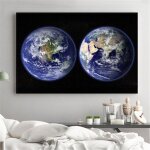 Affiches d'astronautes de galaxie etoiles et de trous de plante, affiches et imprims de l'univers mtorite ...