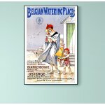 Affiche belgian watering plages
