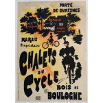 Affiche chalets du cycle bois de boulogne