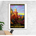 Affiche le ch�teau de haut koenigsbourg
