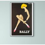 Affiche chaussures bally 1982