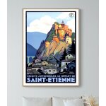 Affiche circuits automobiles au d�part de saint etienne