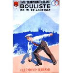 Affiche clermont ferrand 1943 p�tanque bouliste